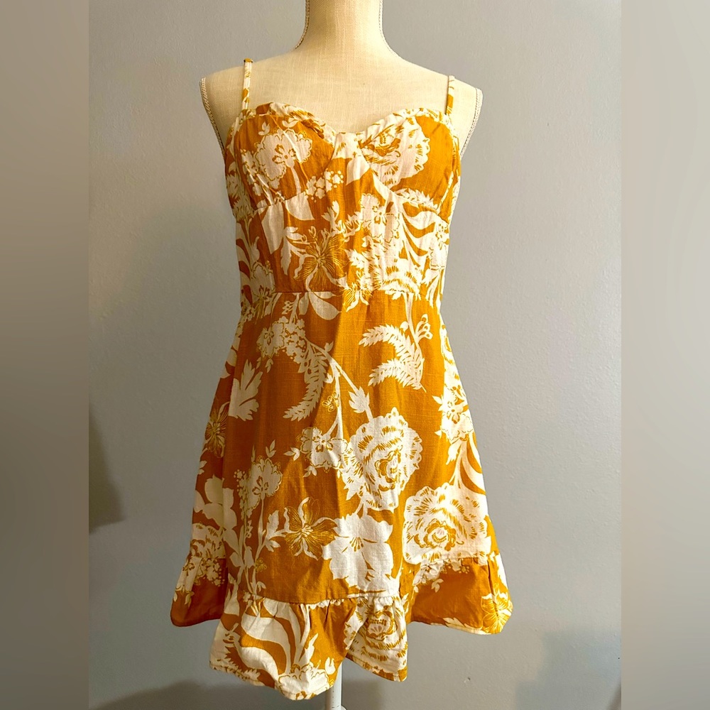 Mustard yellow dress